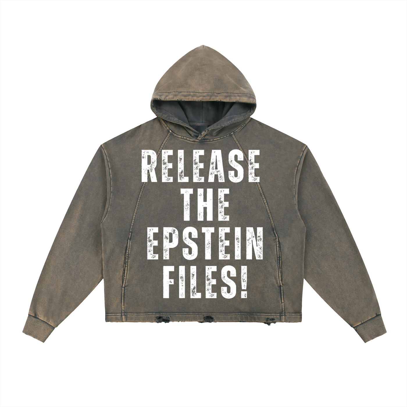 Vintage Frayed-Hem Hoodie 01