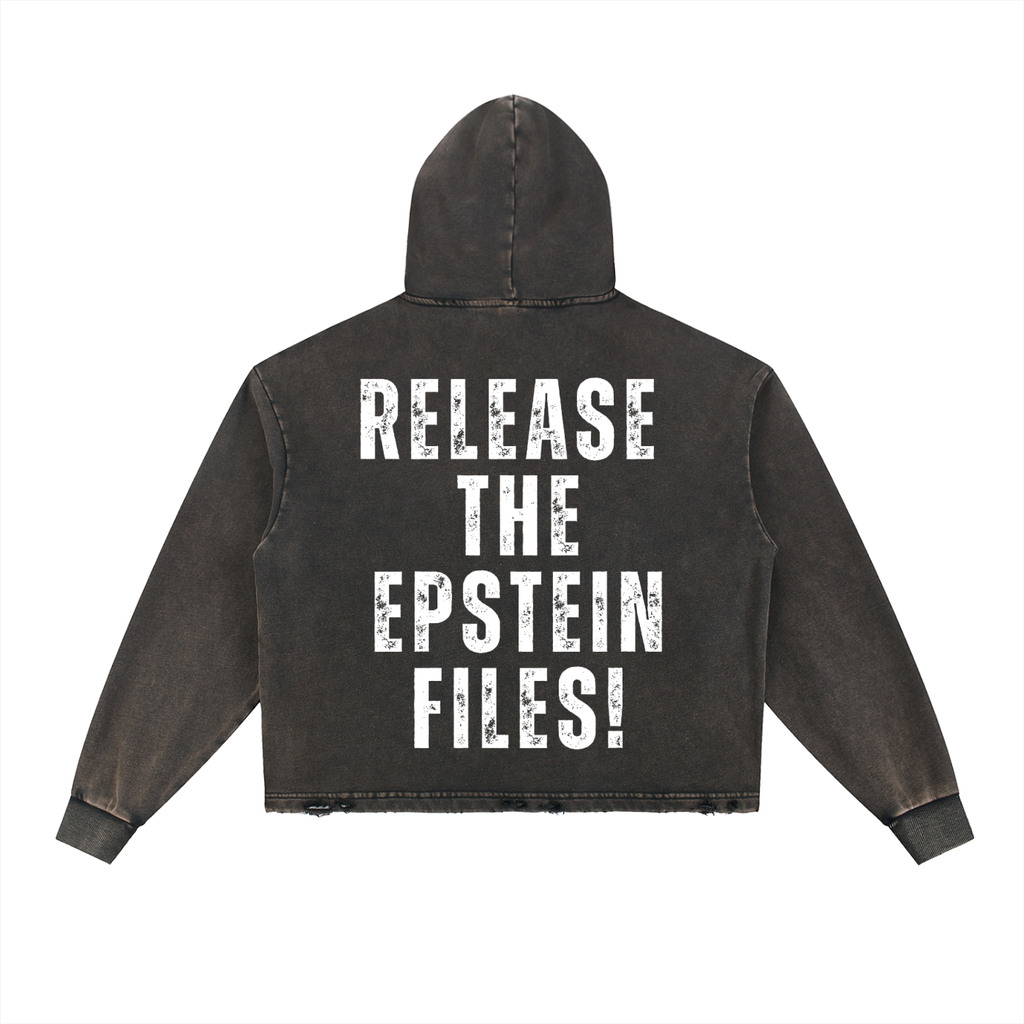 Vintage Frayed-Hem Hoodie 01