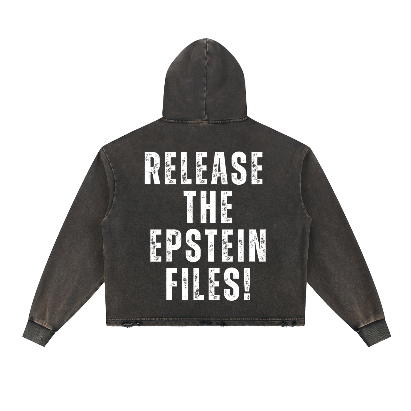 Vintage Frayed-Hem Hoodie 01