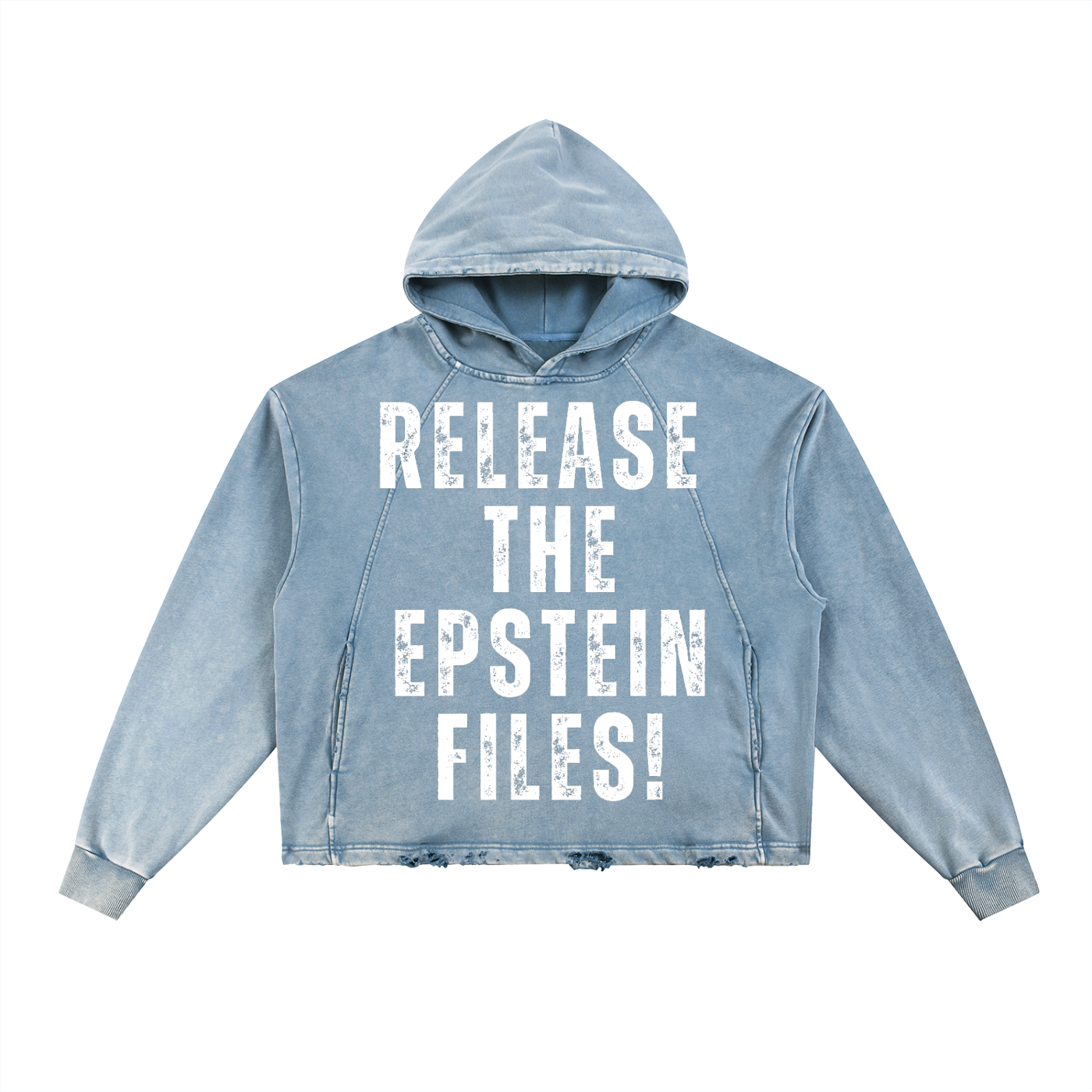 Vintage Frayed-Hem Hoodie 01